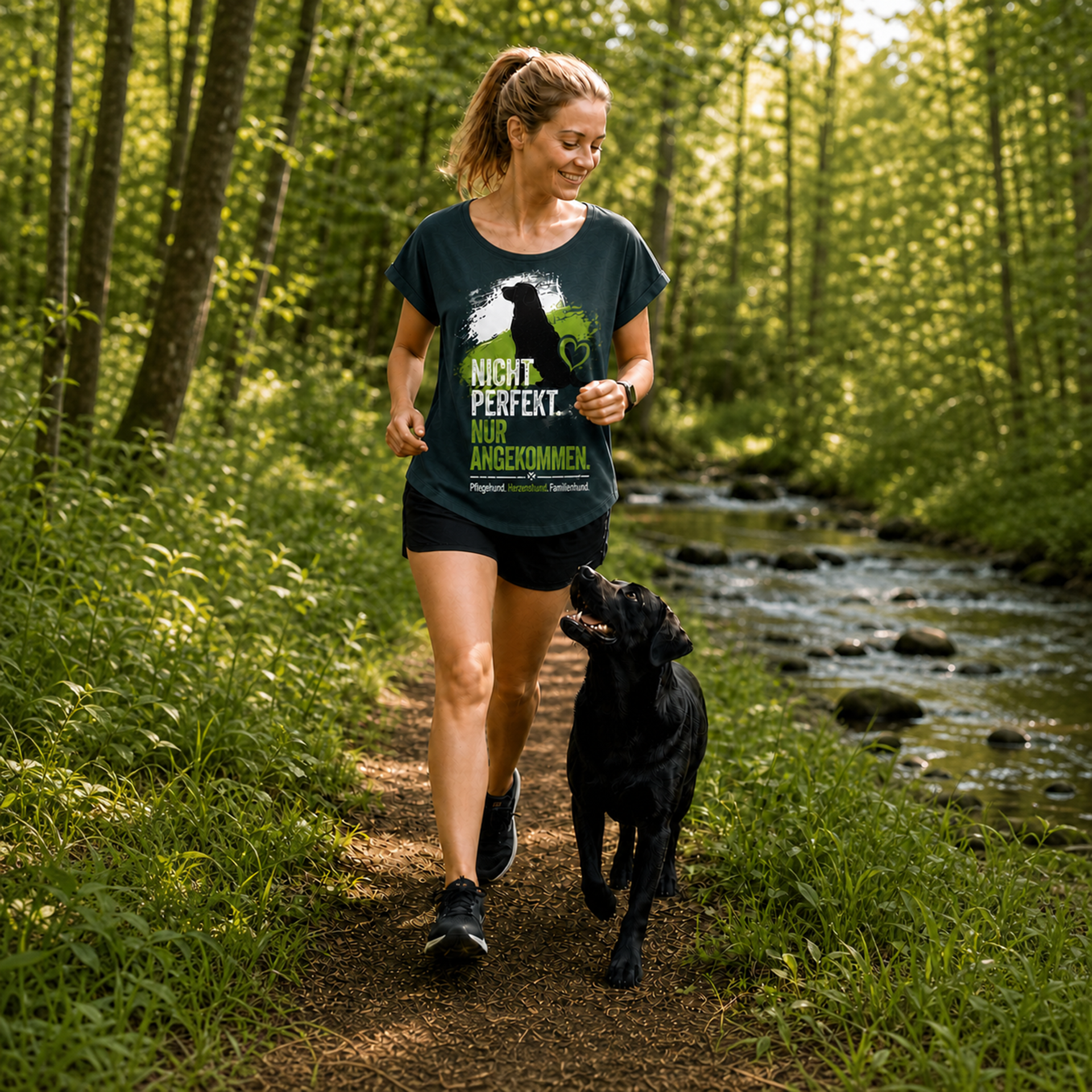 Ladies´ Long Slub Tee – "Nicht perfekt. Nur angekommen."