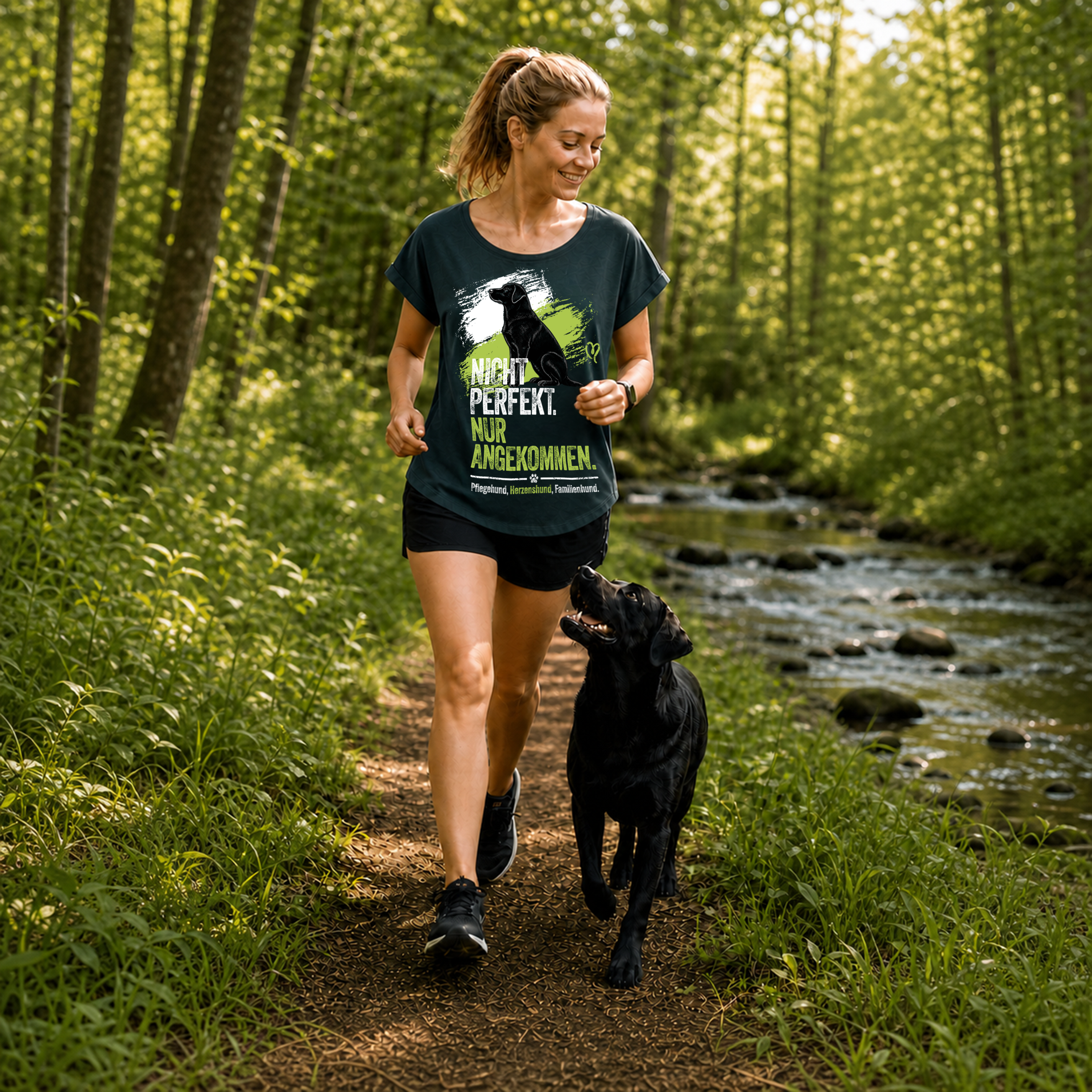 Ladies´ Long Slub Tee – "Nicht perfekt. Nur angekommen."
