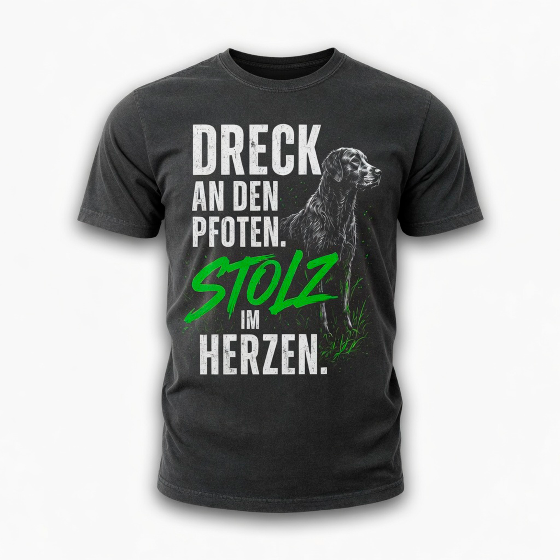 "Dreck an den Pfoten – Stolz im Herzen" Herren-T-Shirt
