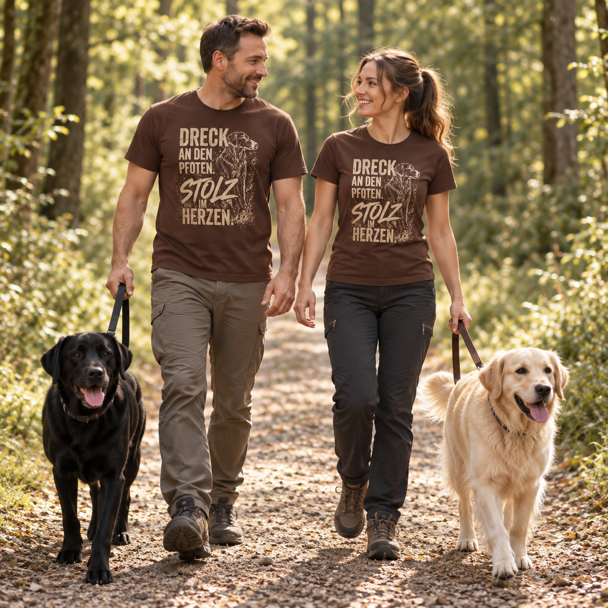 T-Shirt „Dreck an den Pfoten – Stolz im Herzen“ (Damen & Herren)
