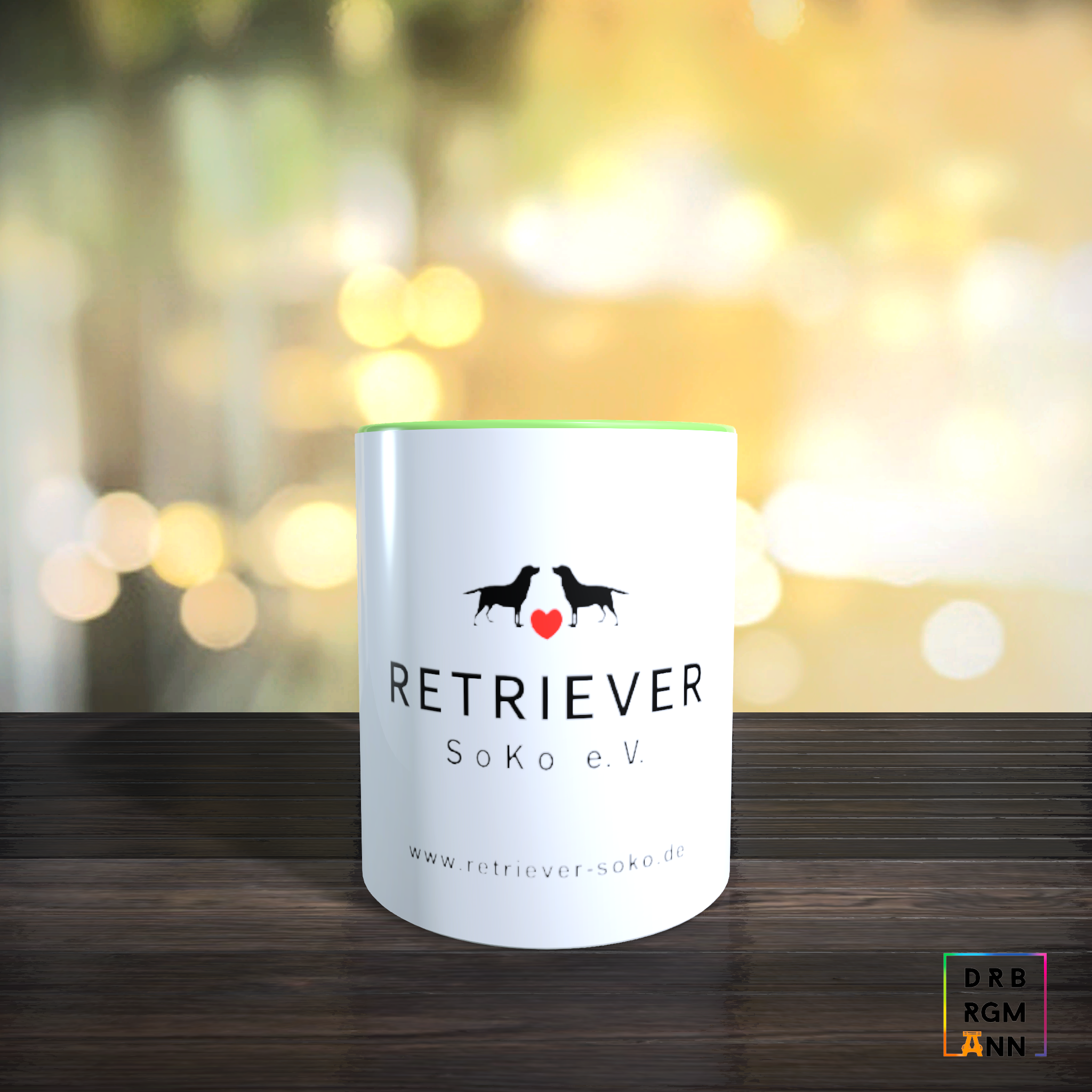 2-farbige Tasse "Retriever Soko" 2-farbige Tasse "Retriever Soko"