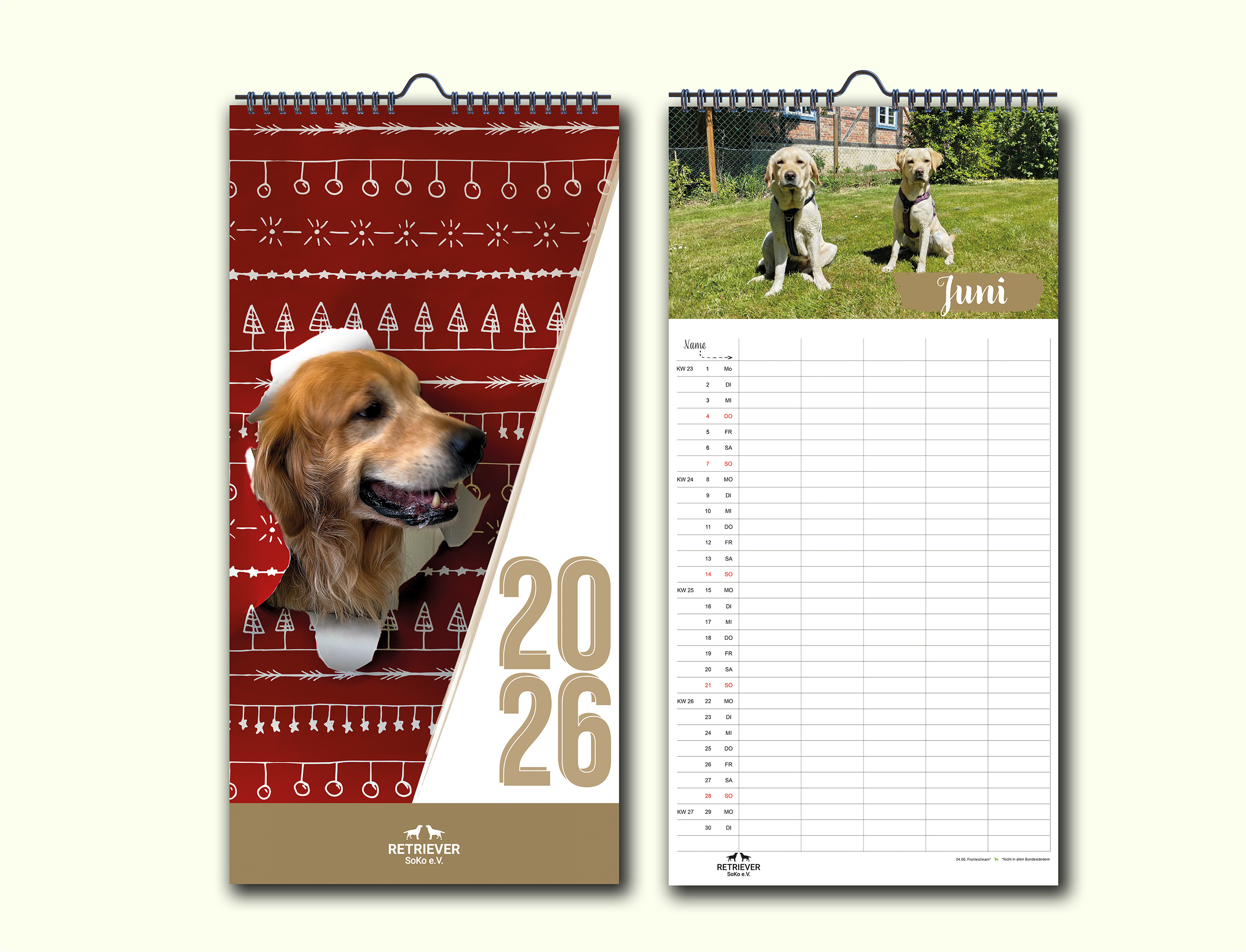 Familienplaner "Retriever Soko" 2026