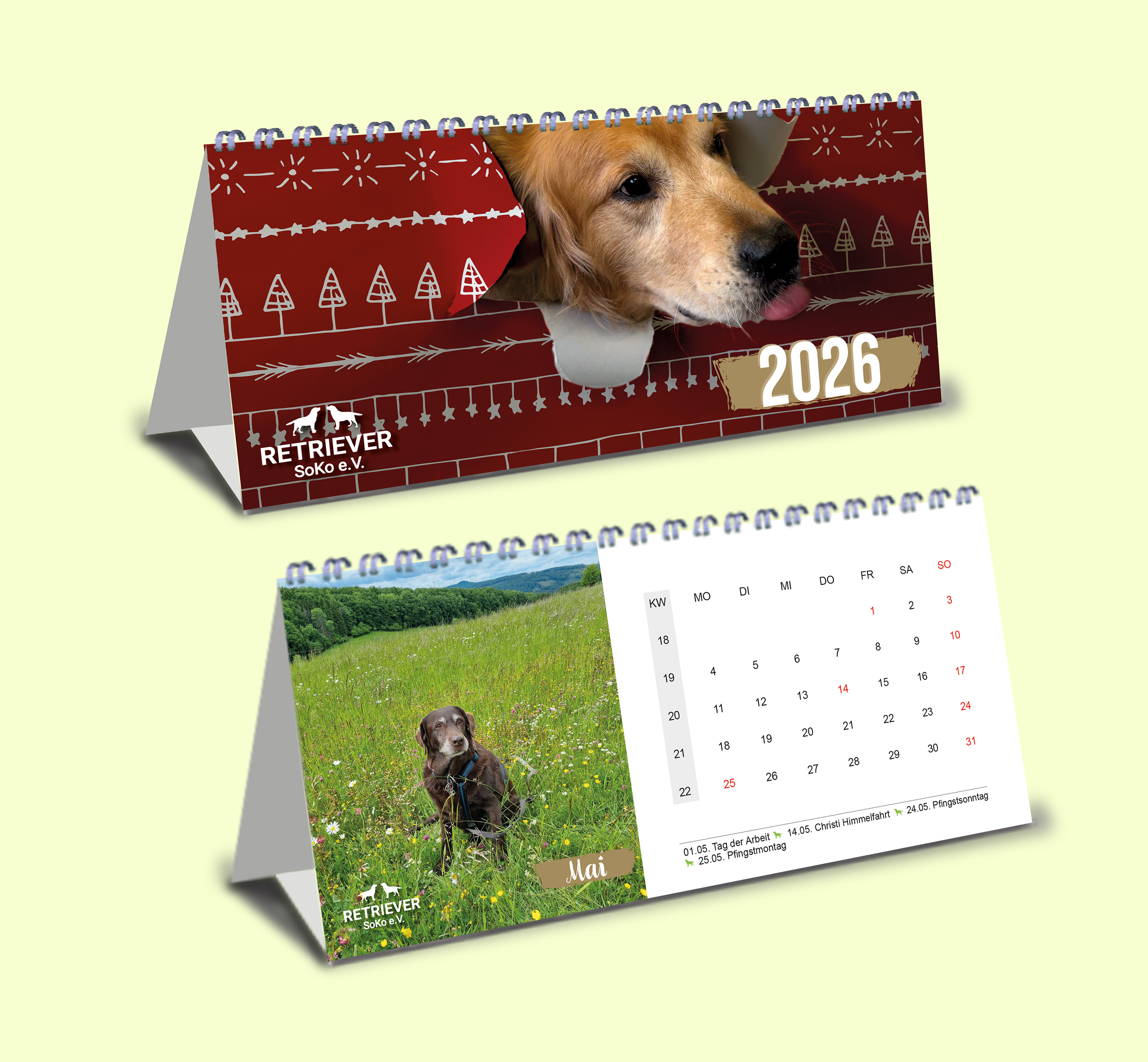 Tischkalender "Retriever Soko" 2026