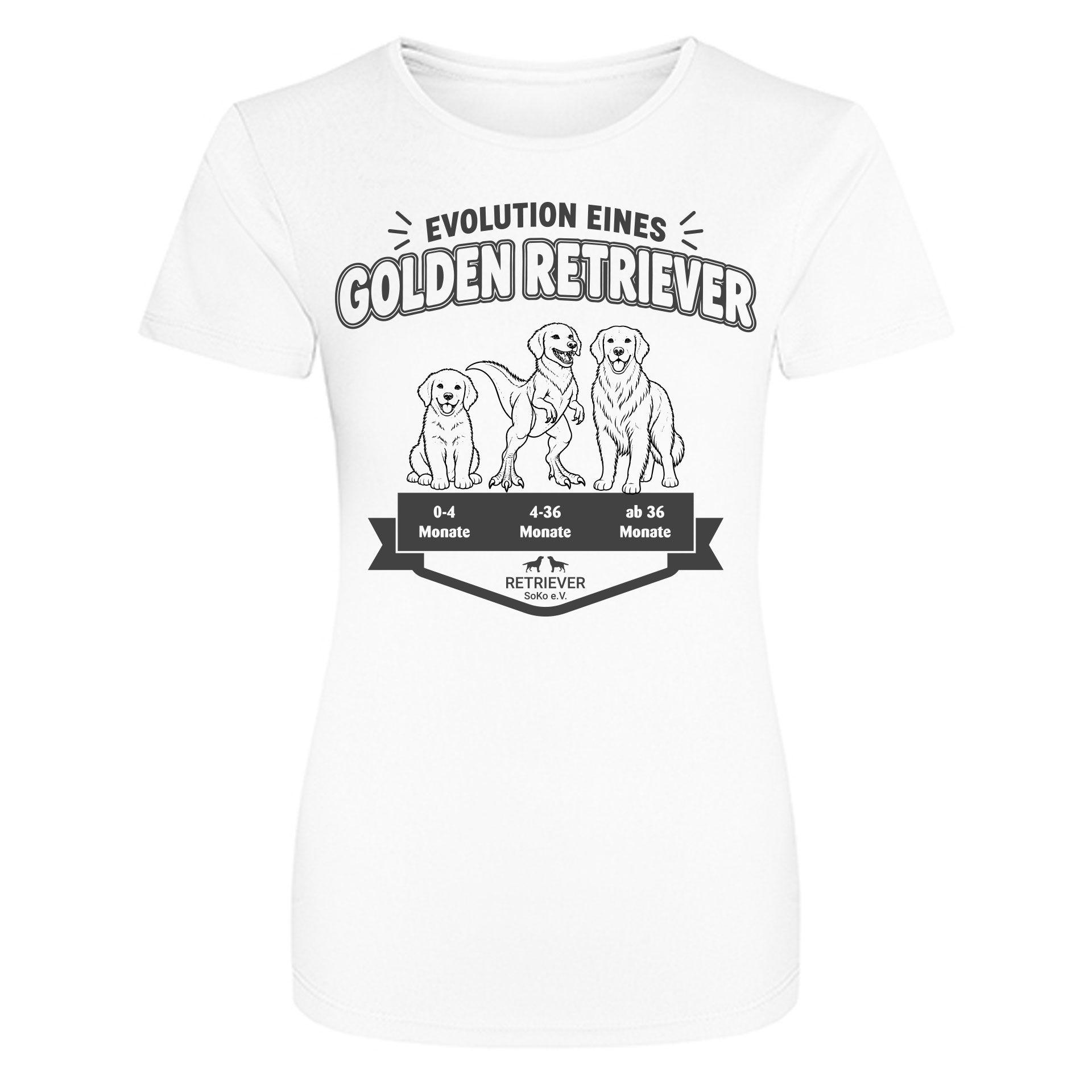 Evolution eines Retrievers – T-Shirt für Labrador- & Golden-Retriever-Fans