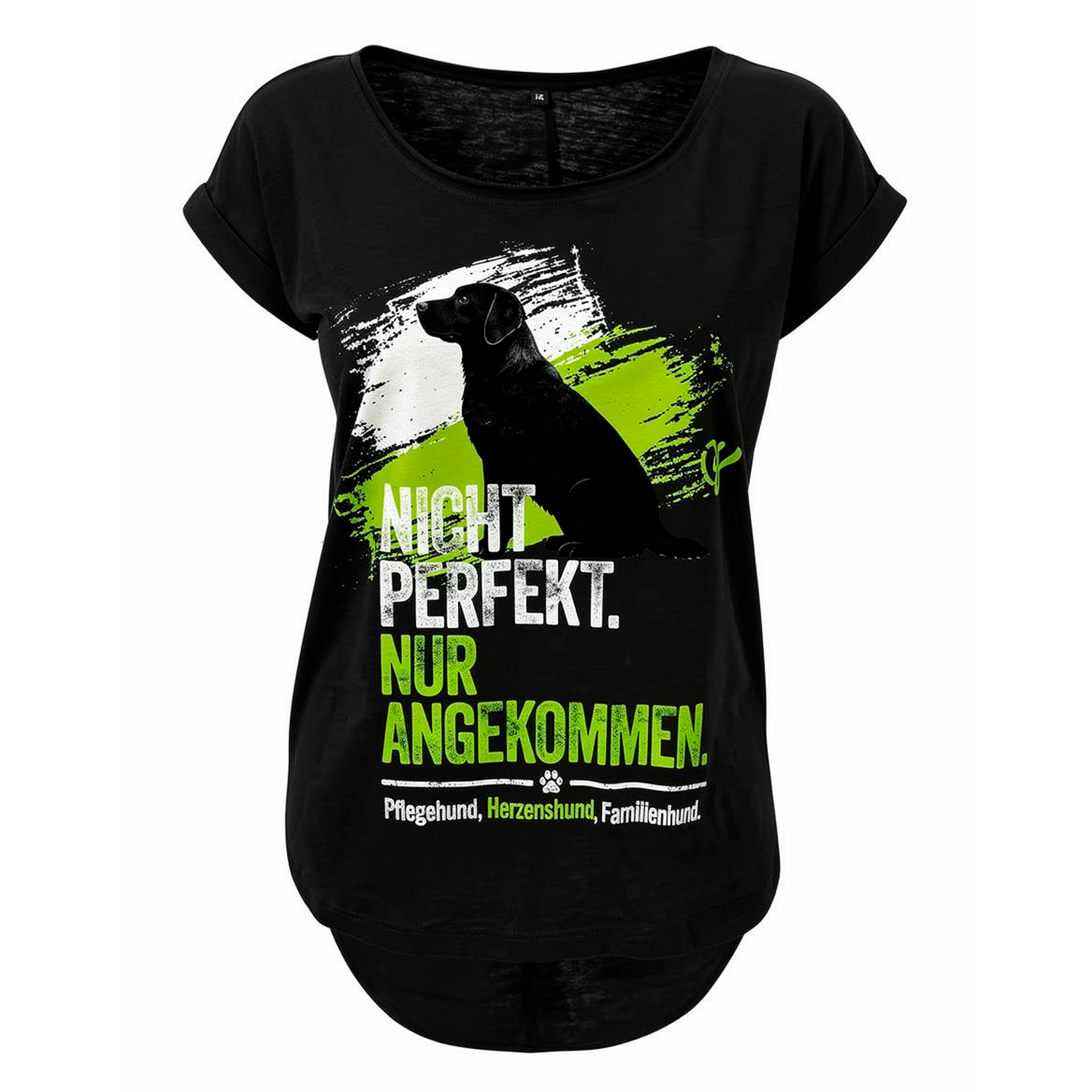 Ladies´ Long Slub Tee – "Nicht perfekt. Nur angekommen."