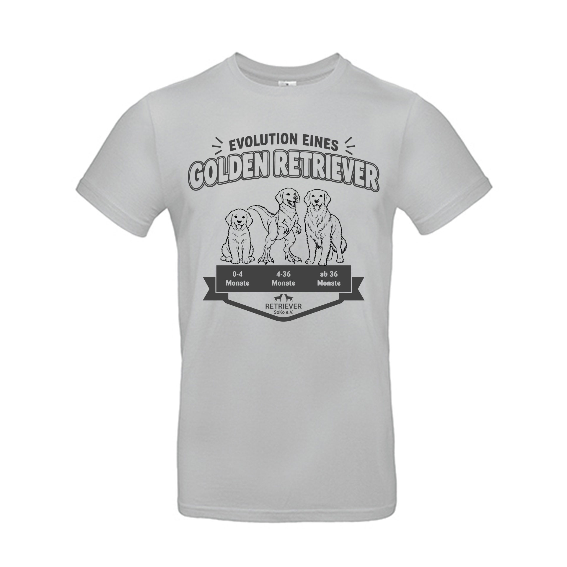 Evolution eines Retrievers – T-Shirt für Labrador- & Golden-Retriever-Fans