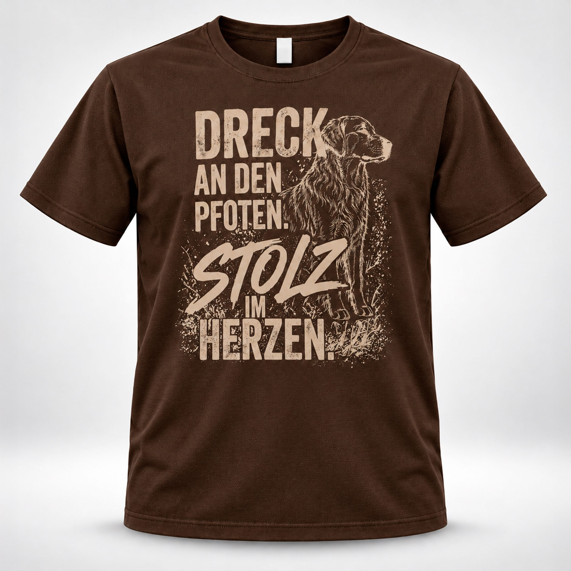 "Dreck an den Pfoten – Stolz im Herzen" - Unisex Funktions T-Shirt